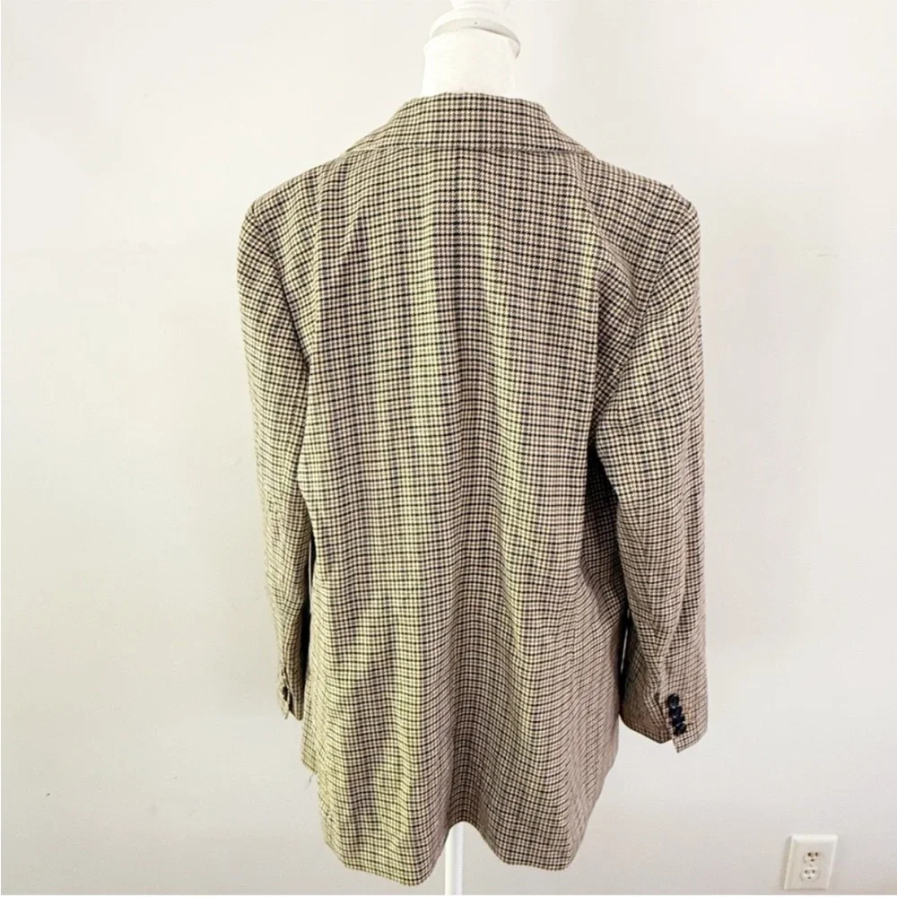 NWOT Talbots Women Italian Wool Houndstooth Size 16 Classic Preppy Office Career